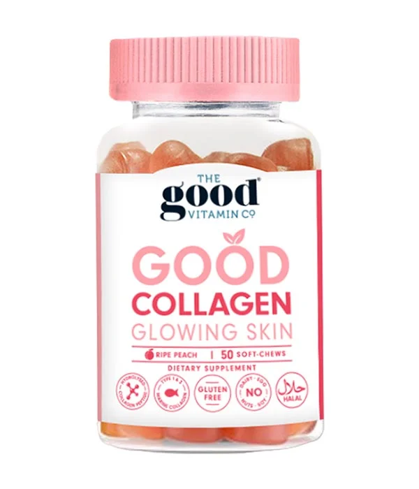 The Good Vitamin Co. Good Collagen Glowing Skin Soft-Chew Gummies 50s 深海胶原蛋白肽软糖50粒【保质期2027/08】